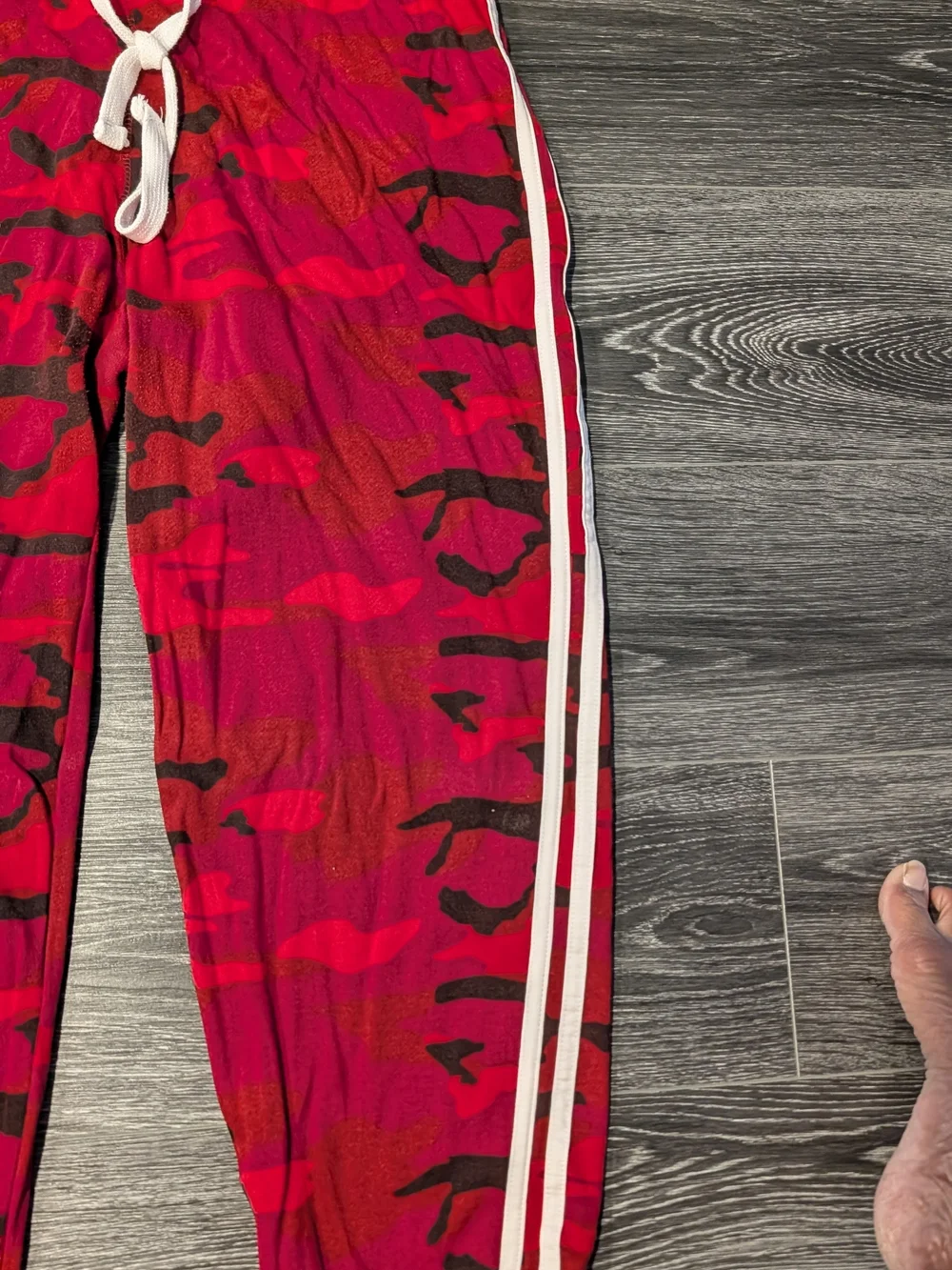 Reflex Red and Black Camo Track Pants
